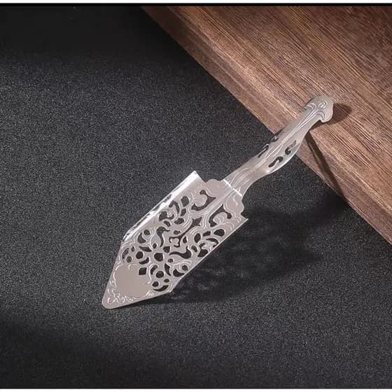 Colher de absinto de aço inoxidável para vela, utensílios de bartender, colher de absinto, colher decorativa de absinto