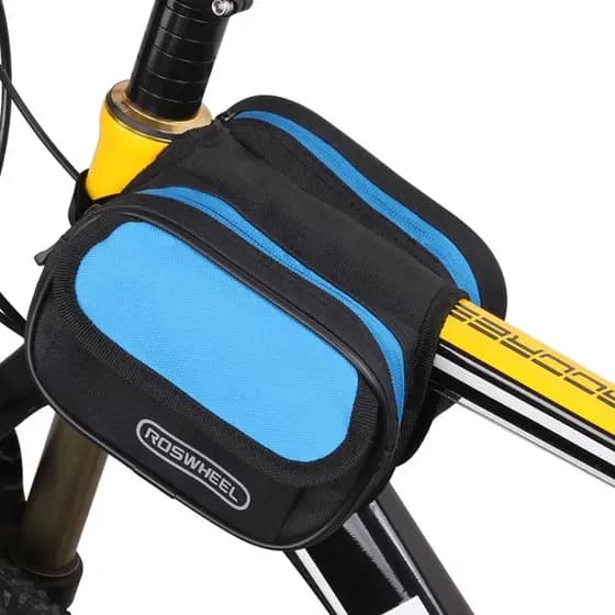 Bolsa de selim duplo para bicicleta, bolsa frontal para tubo superior, bolsa frontal para selim de Mountain bike, bolsa