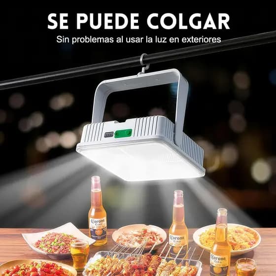 Refletor Solar LED Recarregável Iluminação de emergência Acampamento ao ar livre Luz Portátil