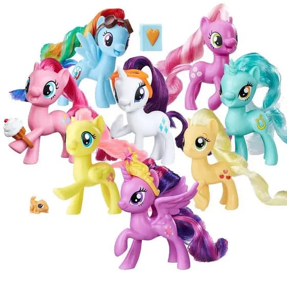 Conjunto de Modelos da Série de Personagens My Little Pony C/12. (Adequado para crianças a partir de 3 anos) 64YU T0LJ