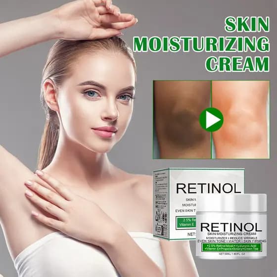 Creme Clareador Corporal com Retinol para Axilas e Partes Íntimas - 50g - Ilumina, Uniformiza o Tom da Pele e Reduz Manc