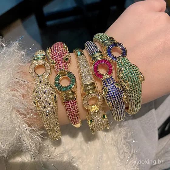 Pulseira Feminina de Luxo com Diamantes de Zircônia, Estilo Vintage Popular, Eletroplaqueada VUVE