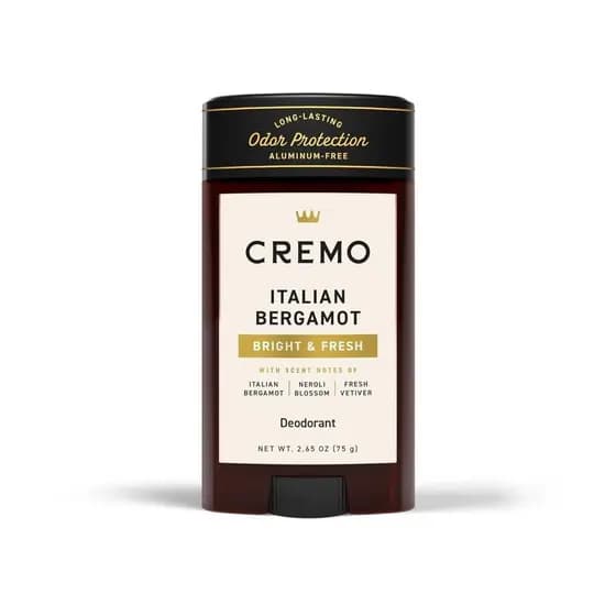 Desodorante Masculino CremoItalian com Aroma Cítrico, Sem Alumínio, Proteção Duradoura contra Odor (48 horas), 2,65 onça