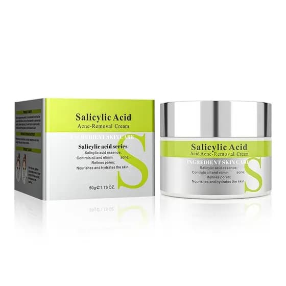 Ácido Salicílico para Acne e Refinamento de Poros, Hidratante Facial Sem Óleo com BHA, para Pele Oleosa e Mista MVUE