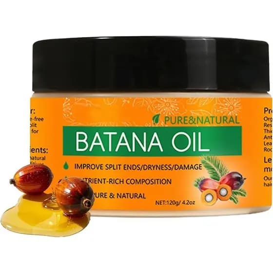 Creme de Óleo de Batana Puro e Natural - Óleo Capilar de Batana - Nutre e Repara Profundamente os Cabelos