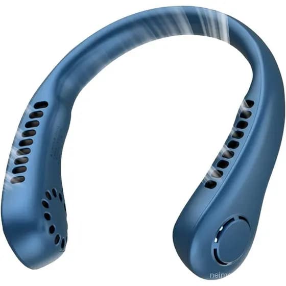 Ventilador de Pescoço Portátil Deyaah - 3000mAh Sem Hélices 360 ° Dispositivo Pessoal de Resfriamento com 5 Velocidade