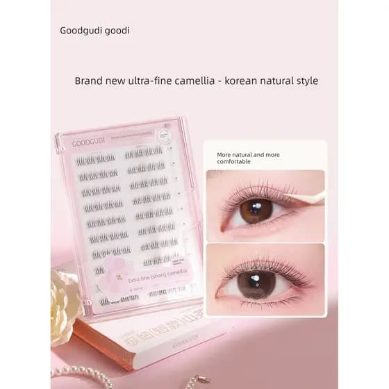 | 【cílios com cola e pinça】 | cílios tufinho fox eyes cílios tufinho gatinho ✵Goody 0.07mm Ultra-fino sem haste curto no