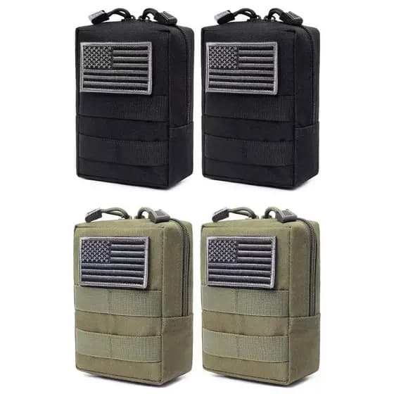 Bolsa de cintura para celular, bolsa de cintura camuflada multifuncional, armazenamento EDC, artigos diversos, bolsa peq
