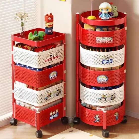 Dopamina lanche Rack pequeno carrinho móvel piso doméstico sala de estar lanche armário Multi-camada