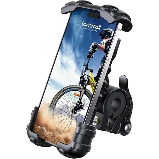 Suporte de Telefone para Bicicleta Lamicall, Suporte para Motocicleta - Suporte de Telefone para Motocicleta, Braçadeira