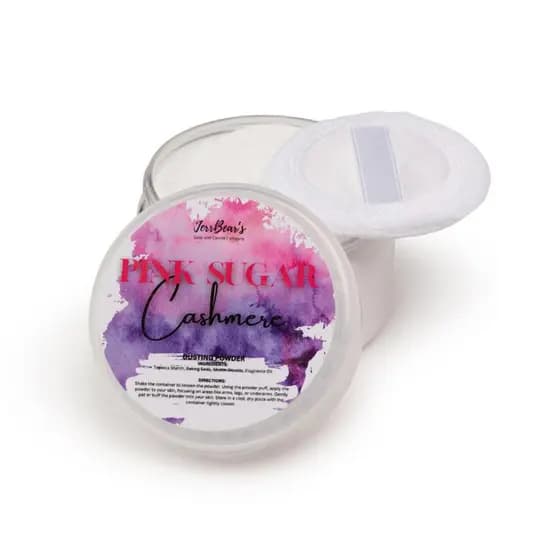 Pó de Caxemira Pink Sugar, Fórmula Corporal Sem Talco para Mulheres, Cuidado da Pele com Aroma Suave, Pó Suave para Fres