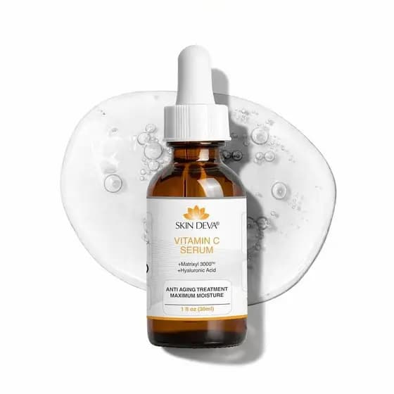 Sérum Facial Deva com Vitamina C e Ácido Hialurônico Matrixyl3000, Sérum Anti-Envelhecimento, Sérum Facial Anti-Rugas -