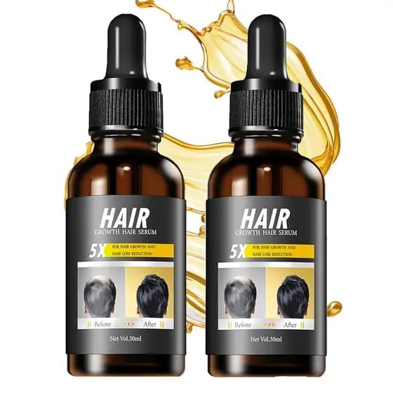 2 Frascos de Óleo para Crescimento Capilar, Óleos Naturais para Cabelo com Mel e Extrato de Rícino, Óleo para Cresciment