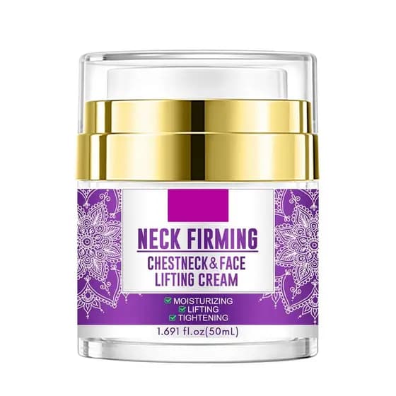 Creme Firmador para Pescoço e Peito Grospe, Creme de Colágeno para Rosto e Pescoço com Efeito Lifting e Antienvelhecimen