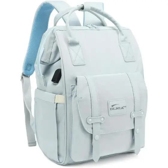 Mochila para Fraldas de Bebê - Bolsa Grande para Fraldas com Bolsos Isolados, Alças para Carrinho, Compartimento Indepen