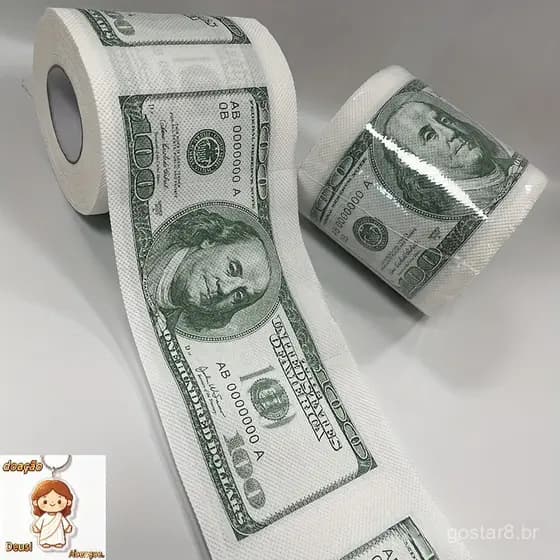 1 Rolo de Papel Higiênico com Notas Divertidas de Cem Yuan, Notas Padrão de 100 Yuan em Liquidação PKXC