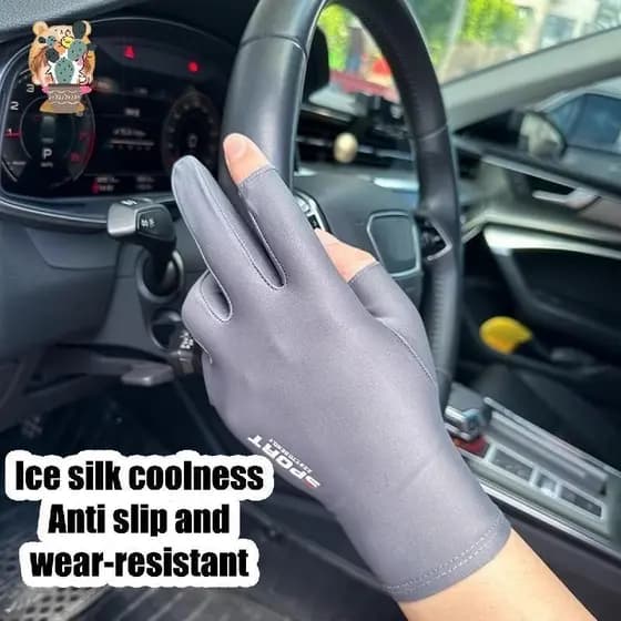 Luvas De Gelo Unissex Meio Dedo Para Ciclismo , Pesca , Escalada , Respirável , Absorvente De Suor , Proteção Contra O E
