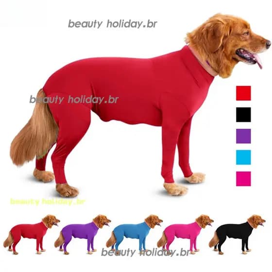 Macacão Grande De Cachorro De Estimação Com Elástico