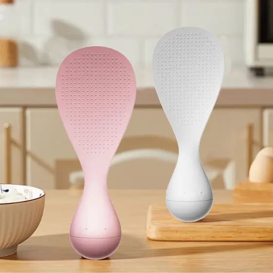 Colher de Arroz REBUY1, Antiaderente para Utensílios de Cozinha de Grau Alimentício, Fácil de Limpar N5L4