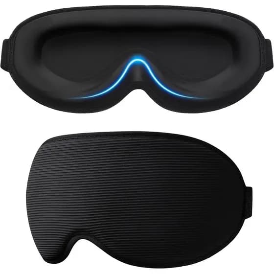 Máscara de Dormir 100% Opaca Gritin para Mulheres e Homens - Máscara para Dormir com Zero Pressão nos Olhos, Corte 3D pa