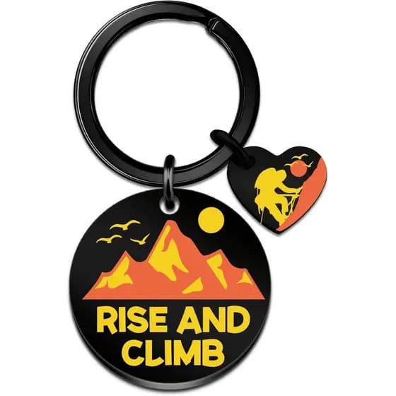 Presentes para Escalada em Rocha, Chaveiros de Escalada Legais para Escaladores, Presente para Amantes de Montanha e Ati