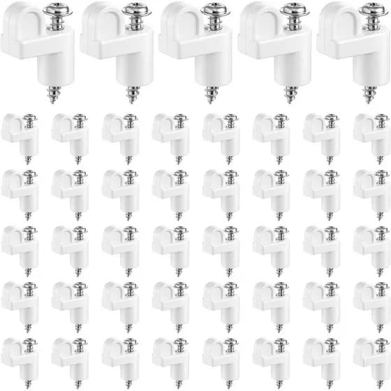 Pacote com 48 Clipes para Tela de Janela de 3/8 Polegadas, Clipes com Parafusos | Clipes para Janelas Anti-Tempestade,
