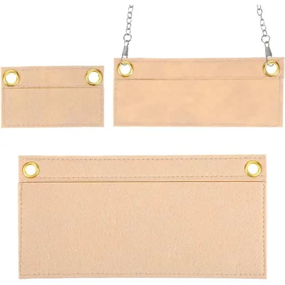 Mabor Organizador de Bolsa 3 Peças – Organizador Leve com Ilhós, 3 Tamanhos para Clutch, Bolsa Transversal e Carteira, M