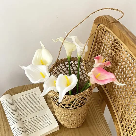 Decoração de casa, buquê de flores para casamento, mini adereços de flores, flores artificiais, flores falsas para fotog
