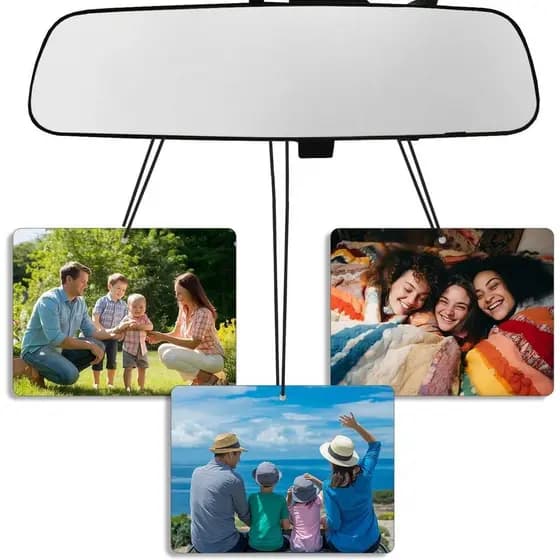 Aromatizador de Ar Personalizado para Carro com Imagem - Aromatizadores de Ar Personalizados com Foto em Ambos os Lados