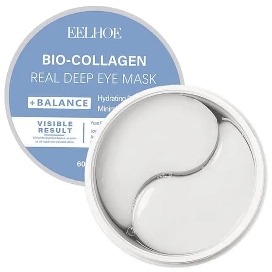 Patches de Olhos com Bio-Colágeno – 30 Pares丨Patches para Olheiras, Inchaço e Linhas Finas丨Com Colágeno, Ácido Hialurôni