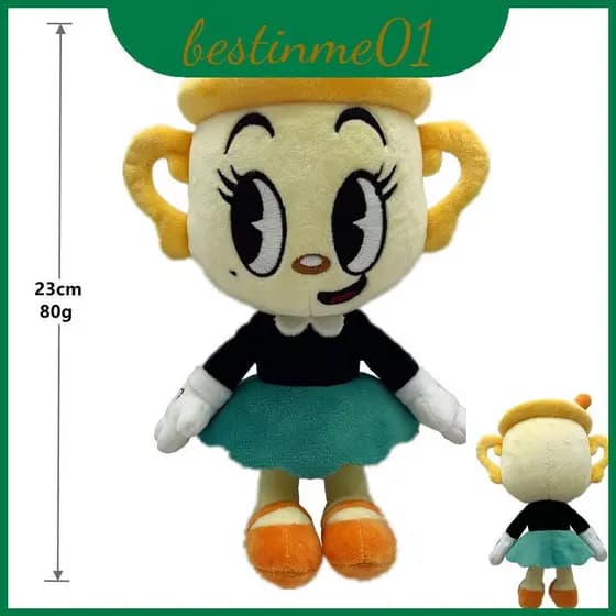 Brinquedo de pelúcia Cuphead de 23cm, inspirado no jogo "Cuphead" ZJPF JWSF