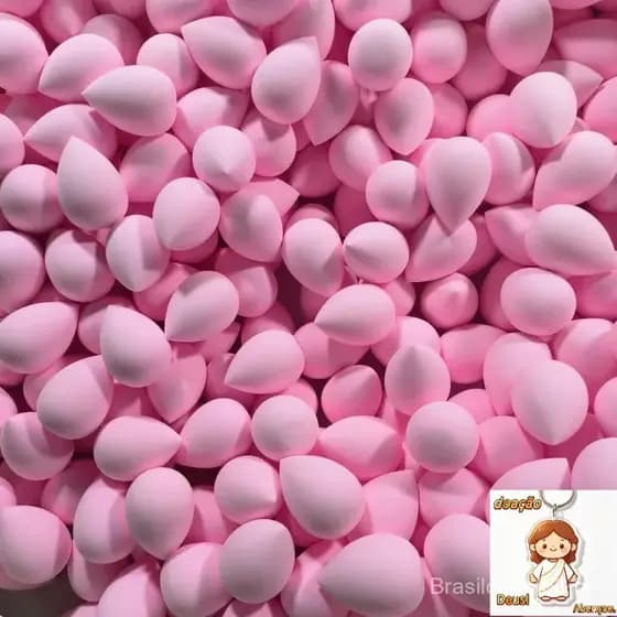 50 Pçs Mini Dedo Puff Beleza Base Cosmética Esponja Maquiagem Liquidificador Adequado Para Creme & Pó Corretivo