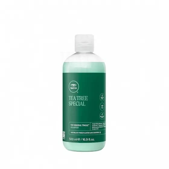 Shampoo especializado de Tea Tree, limpeza profunda, refresca o couro cabeludo, adequado para todos os tipos de cabelo,