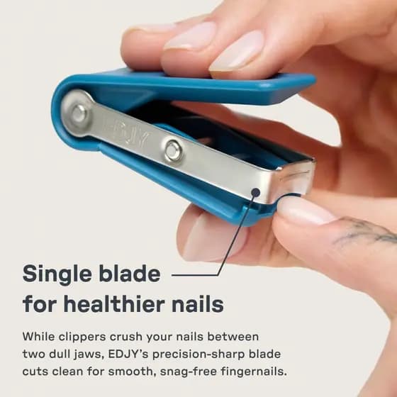 Cortador de Unhas EDJYFingernailCutter - Cortador de Unhas de Aço Inoxidável de Precisão para Unhas | Lâmina Afiada, Des