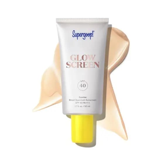 Super Oferta! Glowscreen SPF 40, Sunrise (Champagne) - 1.7 fl oz - Base iluminadora + protetor solar tonalizado da Ampl