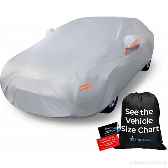 Capa para Carro EzyShade de 10 Camadas Impermeável para Todas as Condições Climáticas - Consulte a Tabela de Tamanhos de