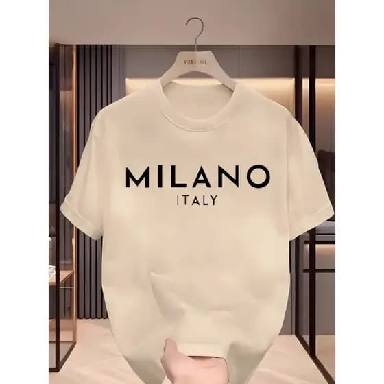 Camiseta Infantil Milano Italy Camisa Juvenil 100% Algodão