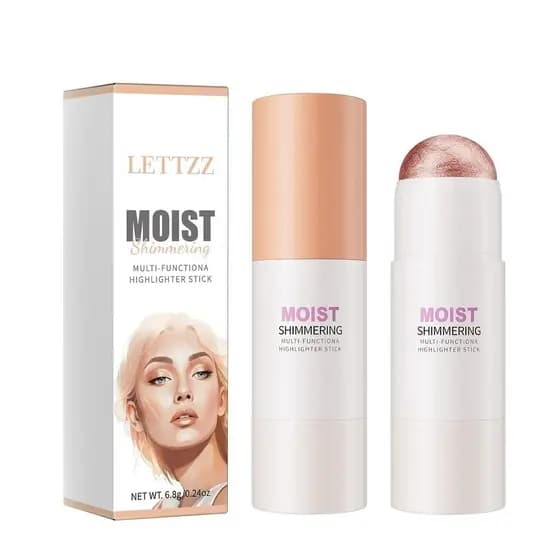 Bastão Iluminador de Maquiagem – Iluminador em Creme para o Rosto, Bastão Iluminador com Brilho, Iluminadores Cintilante