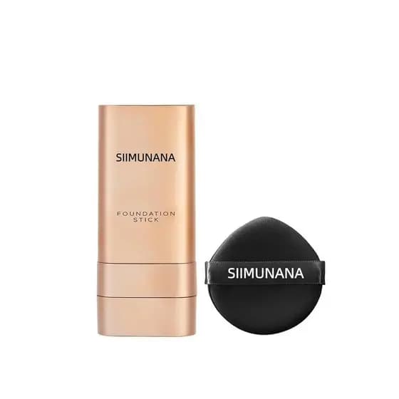 Simunana Foundation Stick Coreano, Bastão de Maquiagem Multiuso de Dupla Ponta, Acabamento Natural de Longa Duração, Res