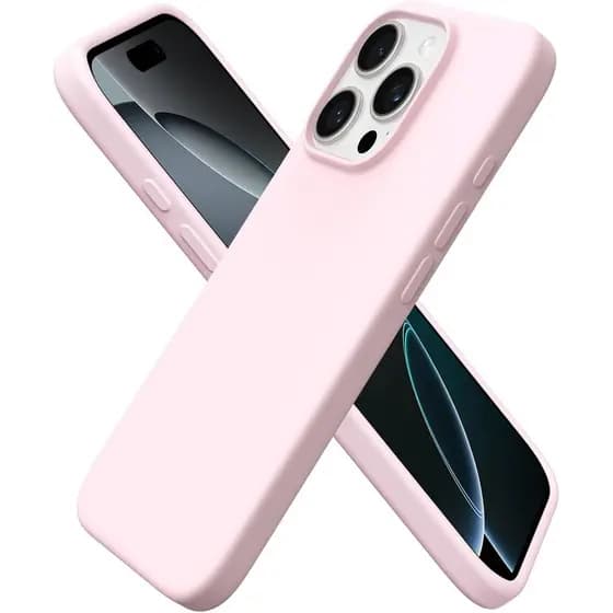 Capa ORNARTO Compatível com iPhone 16 Pro 6.3", Fina, de Silicone Líquido, 3 Camadas, Borracha de Gel Macio, Protetora à