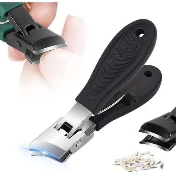 Cortador de Unhas Inclinado com Abertura Larga Anti-Respingo, Novo Cortador de Unhas Resistente 2026 com Cabo Confortáve