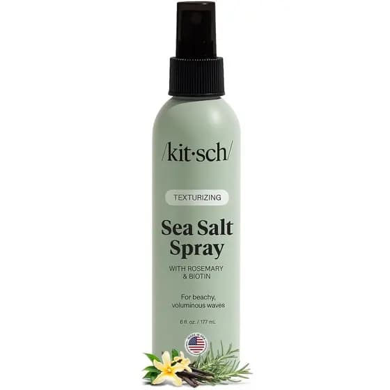 Spray de Sal Marinho Kitsch para Homens e Mulheres | Spray Capilar com Alecrim, Biotina, Magnésio – Texturizador Capil