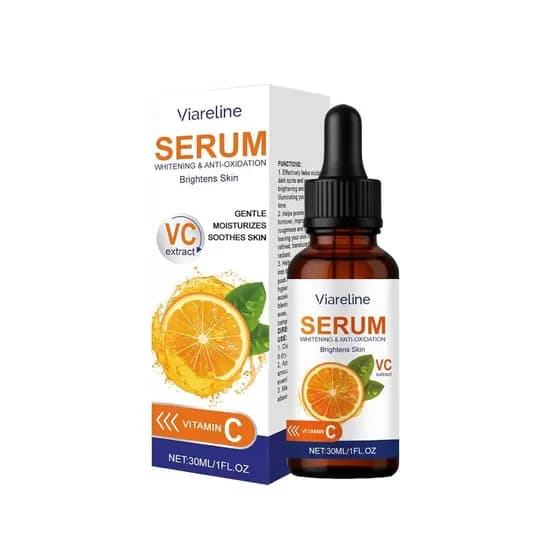 Sérum de Vitamina C, Fórmula Iluminadora e Antioxidante com Niacinamida e Ácido Hialurônico, Sérum para Manchas Escuras,