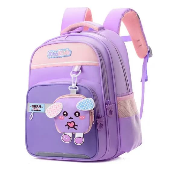 Mochila escolar nova e fofa para meninas, mochila leve para estudantes do ensino fundamental, mochila infantil de grande