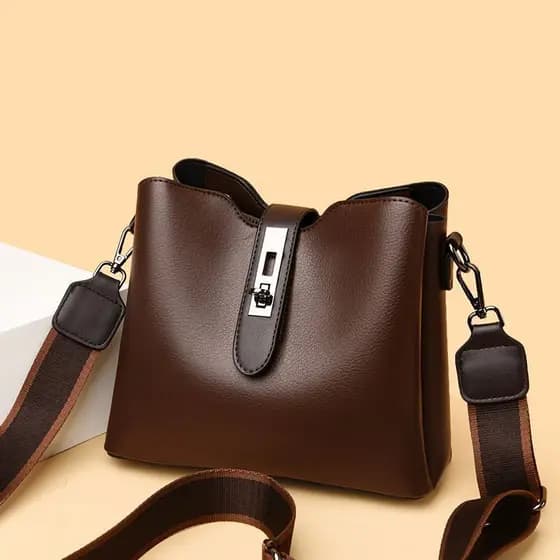 Bolsa bucket autêntica de estilo clássico e grande capacidade, elegante e casual, versátil e popular como bolsa de ombro