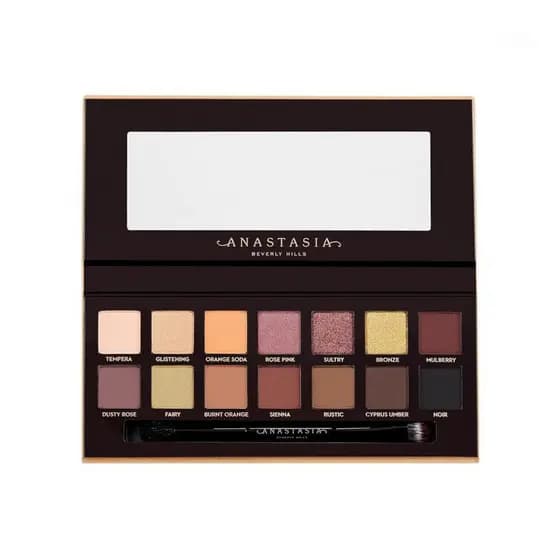 Paleta de Sombras Essenciais Anastasia Beverly Hills - Coleção Profissional de 12 Cores com Acabamentos Matte de Alta Pi
