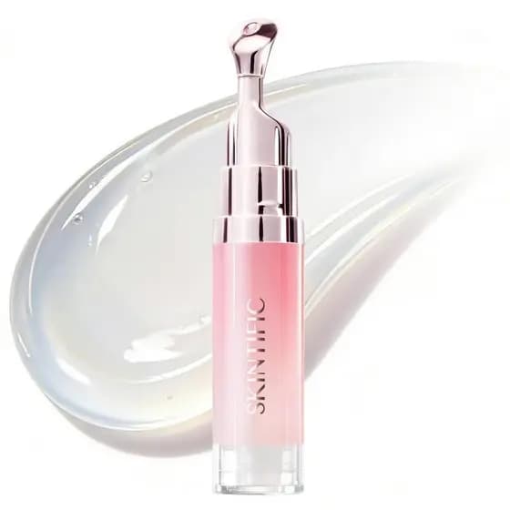 SKINTIFIC Sérum Labial Iluminador com Peptídeos, Brilho Labial Hidratante e Volumizador, Bálsamo Labial Hidratante com P