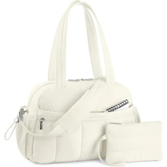 Bolsa de Viagem TOPDesign para Mulheres, Bolsa de Ginástica Estofada com Compartimento para Itens Molhados, Bolsa de Fim