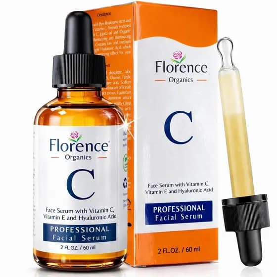 Sérum Facial de Vitamina C – Sérum facial anti-envelhecimento contendo Vitamina C, ácido hialurônico e Vitamina E. Tem o