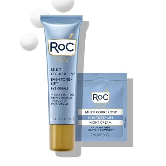 RoC Multi Correxion Creme Anti-Envelhecimento para Olhos 5 em 1, adequado para olhos inchados, bolsas nos olhos e olheir